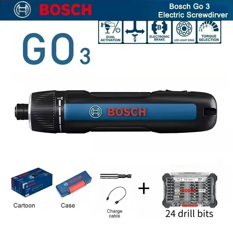 Screwdriver Set - 보쉬 GO 3 전동 드라이버 세트,